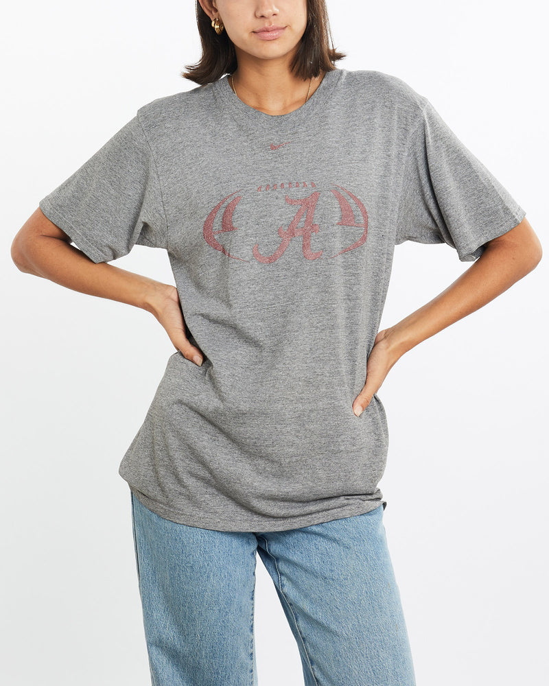 Vintage, Nike, NCAA, Alabama, Crimson, Tide, Tee, The Real Deal, size small, colour Grey, newtown, sydney, australia, thrift store, opshop, preloved, secondhand, sustainable, retro, antique, 70s, 80s, 90s, 2000s, 00s, fashion, clothing, streetwear, trendy, garment, style, boutique, store, shop, archive, sale, cheap, best, top, T-Shirts