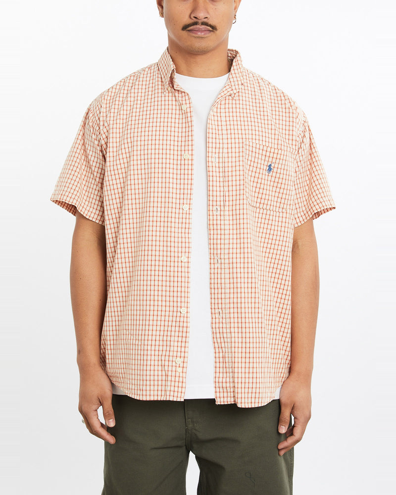 Vintage, 90s, Polo, Ralph, Lauren, Short, Sleeve, Button, Up, Shirt, The Real Deal, size large, colour Multicolour, newtown, sydney, australia, thrift store, opshop, preloved, secondhand, sustainable, retro, antique, 70s, 80s, 90s, 2000s, 00s, fashion, clothing, streetwear, trendy, garment, style, boutique, store, shop, archive, sale, cheap, best, top, Shirts