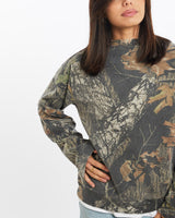 Vintage, 90s, Realtree, Camo, Sweatshirt, The Real Deal, size double extra small, colour Multicolour, newtown, sydney, australia, thrift store, opshop, preloved, secondhand, sustainable, retro, antique, 70s, 80s, 90s, 2000s, 00s, fashion, clothing, streetwear, trendy, garment, style, boutique, store, shop, archive, sale, cheap, best, top, Sweats and hoodies