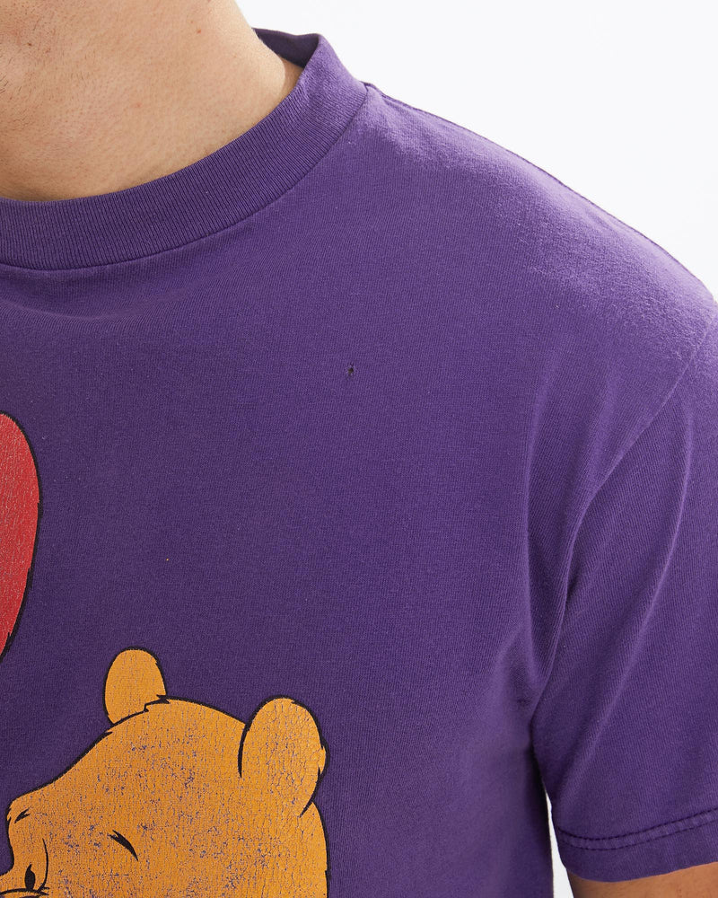 Vintage, 90s, Disney, Winnie, The, Pooh, Tee, The Real Deal, size medium, colour Purple, newtown, sydney, australia, thrift store, opshop, preloved, secondhand, sustainable, retro, antique, 70s, 80s, 90s, 2000s, 00s, fashion, clothing, streetwear, trendy, garment, style, boutique, store, shop, archive, sale, cheap, best, top, T-Shirts
