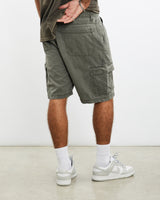 Vintage, Wrangler, Cargo, Shorts, The Real Deal, size 36", colour Grey, newtown, sydney, australia, thrift store, opshop, preloved, secondhand, sustainable, retro, antique, 70s, 80s, 90s, 2000s, 00s, fashion, clothing, streetwear, trendy, garment, style, boutique, store, shop, archive, sale, cheap, best, top, Shorts