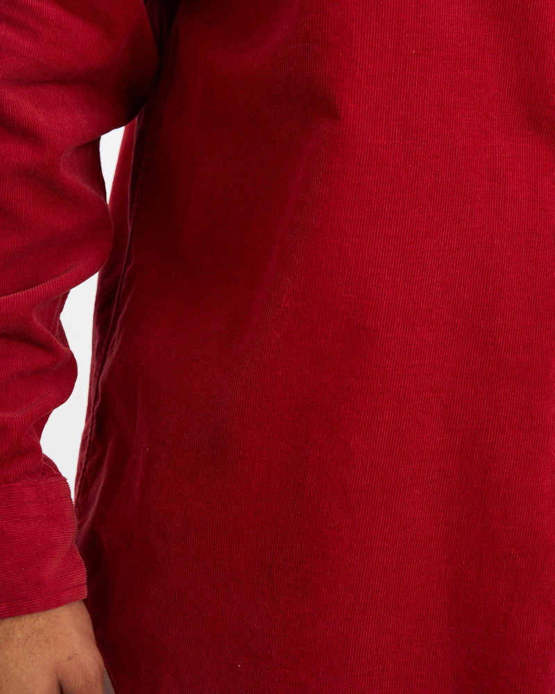 Vintage, 90s, Nautica, Corduroy, Button, Up, Shirt, The Real Deal, size large, colour Red, newtown, sydney, australia, thrift store, opshop, preloved, secondhand, sustainable, retro, antique, 70s, 80s, 90s, 2000s, 00s, fashion, clothing, streetwear, trendy, garment, style, boutique, store, shop, archive, sale, cheap, best, top, Shirts