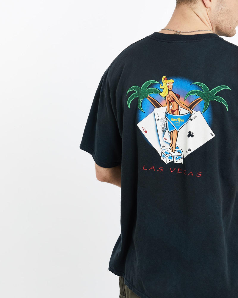 Vintage, 90s, Hard, Rock, Cafe, Tee, The Real Deal, size extra large, colour Black, newtown, sydney, australia, thrift store, opshop, preloved, secondhand, sustainable, retro, antique, 70s, 80s, 90s, 2000s, 00s, fashion, clothing, streetwear, trendy, garment, style, boutique, store, shop, archive, sale, cheap, best, top, T-Shirts