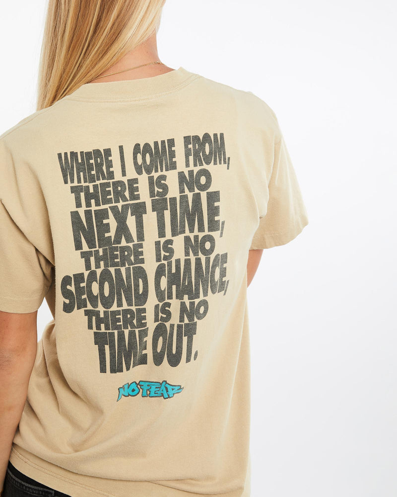 Vintage, 90s, No, Fear, Tee, The Real Deal, size medium, colour Beige, newtown, sydney, australia, thrift store, opshop, preloved, secondhand, sustainable, retro, antique, 70s, 80s, 90s, 2000s, 00s, fashion, clothing, streetwear, trendy, garment, style, boutique, store, shop, archive, sale, cheap, best, top, T-Shirts