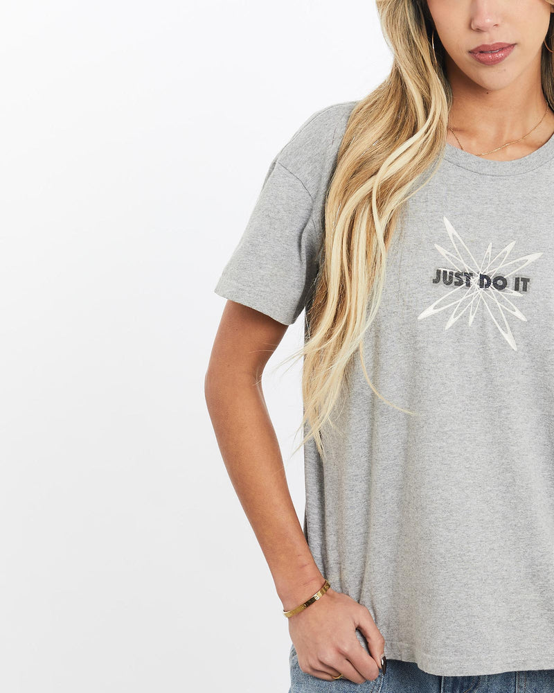 Vintage, 90s, Nike, Tee, The Real Deal, size extra small, colour Grey, newtown, sydney, australia, thrift store, opshop, preloved, secondhand, sustainable, retro, antique, 70s, 80s, 90s, 2000s, 00s, fashion, clothing, streetwear, trendy, garment, style, boutique, store, shop, archive, sale, cheap, best, top, T-Shirts