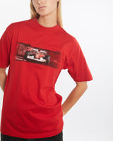 Vintage, Ferrari, World, Tour, Tee, The Real Deal, size medium, colour Red, newtown, sydney, australia, thrift store, opshop, preloved, secondhand, sustainable, retro, antique, 70s, 80s, 90s, 2000s, 00s, fashion, clothing, streetwear, trendy, garment, style, boutique, store, shop, archive, sale, cheap, best, top, T-Shirts