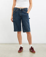 Vintage, Calvin, Klein, Denim, Carpenter, Shorts, The Real Deal, size 31", colour Blue, newtown, sydney, australia, thrift store, opshop, preloved, secondhand, sustainable, retro, antique, 70s, 80s, 90s, 2000s, 00s, fashion, clothing, streetwear, trendy, garment, style, boutique, store, shop, archive, sale, cheap, best, top, Shorts