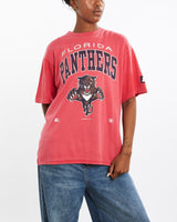 Vintage, 1993, NHL, Florida, Panthers, Tee, The Real Deal, size medium, colour Red, newtown, sydney, australia, thrift store, opshop, preloved, secondhand, sustainable, retro, antique, 70s, 80s, 90s, 2000s, 00s, fashion, clothing, streetwear, trendy, garment, style, boutique, store, shop, archive, sale, cheap, best, top, T-Shirts