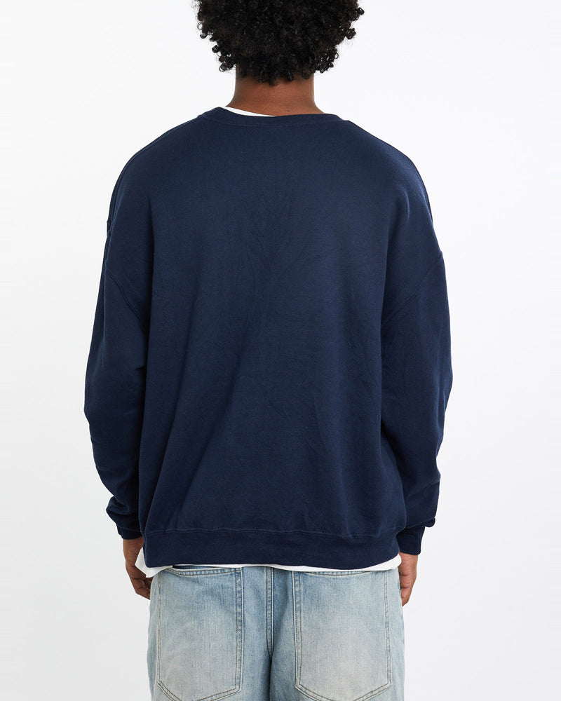 Vintage, Russell, Athletic, Sweatshirt, The Real Deal, size large, colour Navy, newtown, sydney, australia, thrift store, opshop, preloved, secondhand, sustainable, retro, antique, 70s, 80s, 90s, 2000s, 00s, fashion, clothing, streetwear, trendy, garment, style, boutique, store, shop, archive, sale, cheap, best, top, Sweats and hoodies