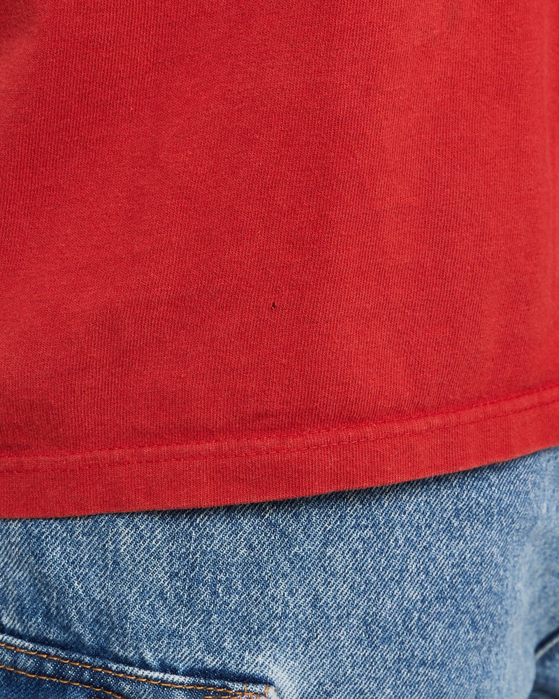 Vintage, Nike, Long, Sleeve, Tee, The Real Deal, size extra large, colour Red, newtown, sydney, australia, thrift store, opshop, preloved, secondhand, sustainable, retro, antique, 70s, 80s, 90s, 2000s, 00s, fashion, clothing, streetwear, trendy, garment, style, boutique, store, shop, archive, sale, cheap, best, top, T-Shirts