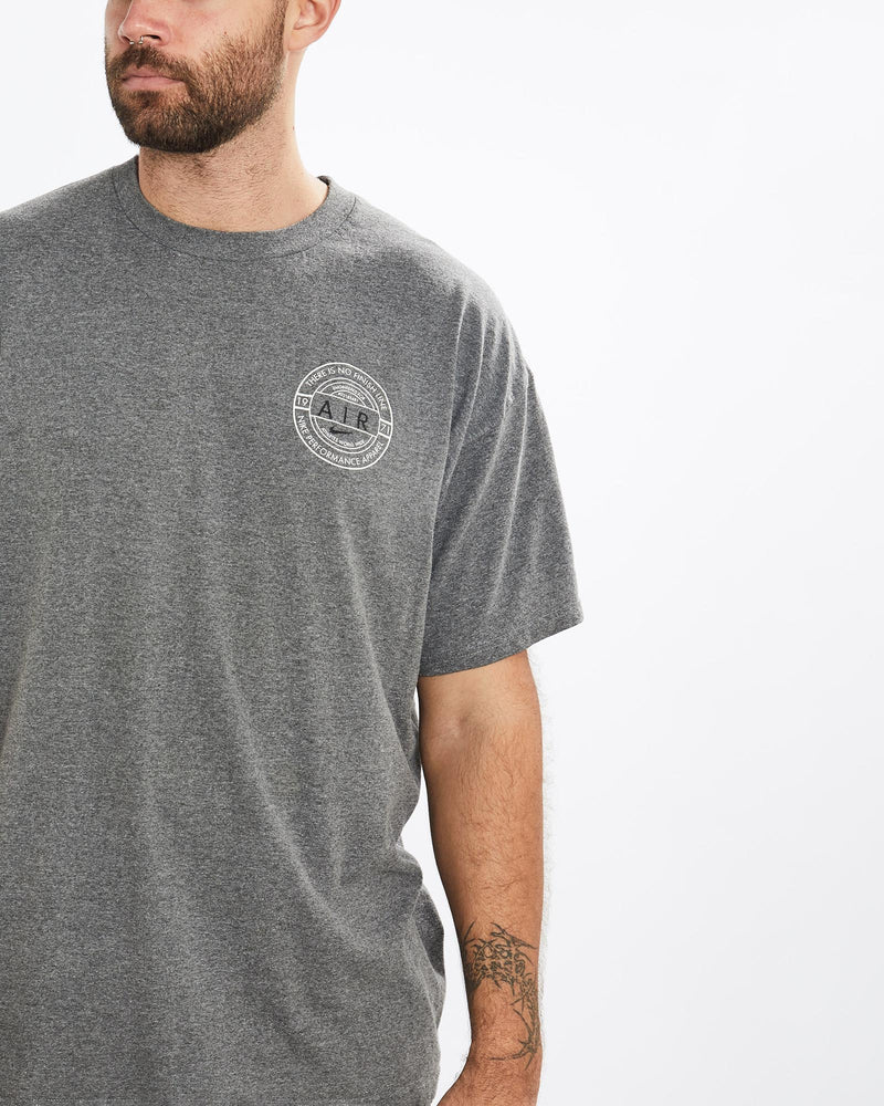 Vintage, Nike, Air, Tee, The Real Deal, size extra large, colour Grey, newtown, sydney, australia, thrift store, opshop, preloved, secondhand, sustainable, retro, antique, 70s, 80s, 90s, 2000s, 00s, fashion, clothing, streetwear, trendy, garment, style, boutique, store, shop, archive, sale, cheap, best, top, T-Shirts