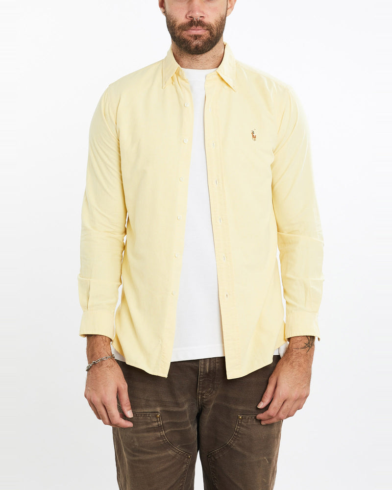 Vintage, 90s, Polo, Ralph, Lauren, Button, Up, Shirt, The Real Deal, size medium, colour Yellow, newtown, sydney, australia, thrift store, opshop, preloved, secondhand, sustainable, retro, antique, 70s, 80s, 90s, 2000s, 00s, fashion, clothing, streetwear, trendy, garment, style, boutique, store, shop, archive, sale, cheap, best, top, Shirts