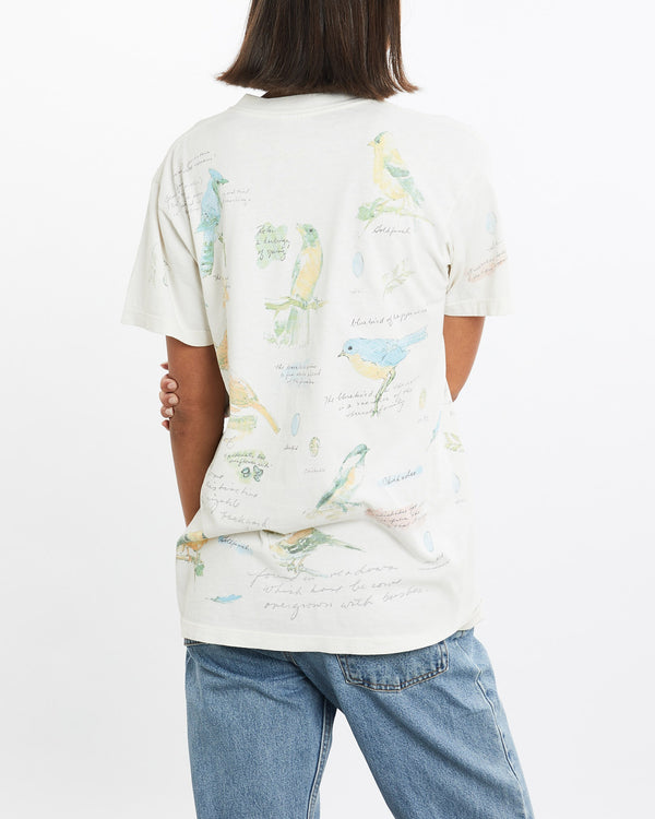 Vintage, 1998, Songbird, Wildlife, Tee, The Real Deal, size small, colour White, newtown, sydney, australia, thrift store, opshop, preloved, secondhand, sustainable, retro, antique, 70s, 80s, 90s, 2000s, 00s, fashion, clothing, streetwear, trendy, garment, style, boutique, store, shop, archive, sale, cheap, best, top, T-Shirts