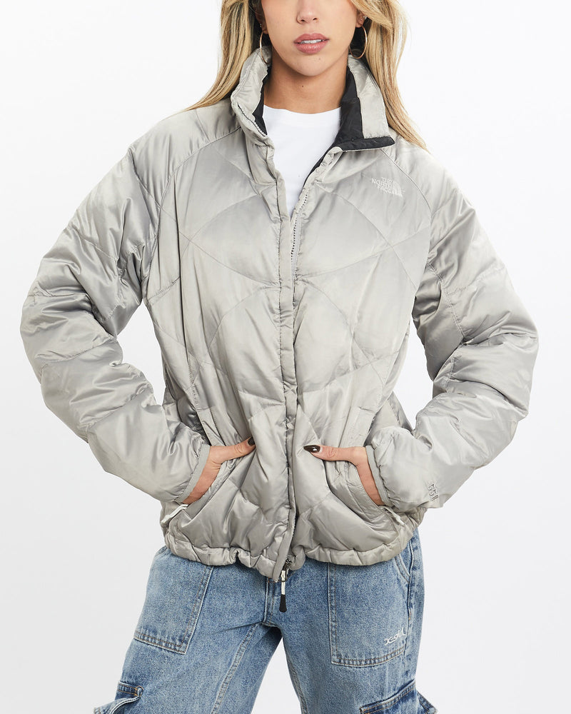 Vintage, The, North, Face, 550, Puffer, Jacket, The Real Deal, size extra small, colour Grey, newtown, sydney, australia, thrift store, opshop, preloved, secondhand, sustainable, retro, antique, 70s, 80s, 90s, 2000s, 00s, fashion, clothing, streetwear, trendy, garment, style, boutique, store, shop, archive, sale, cheap, best, top, Jackets
