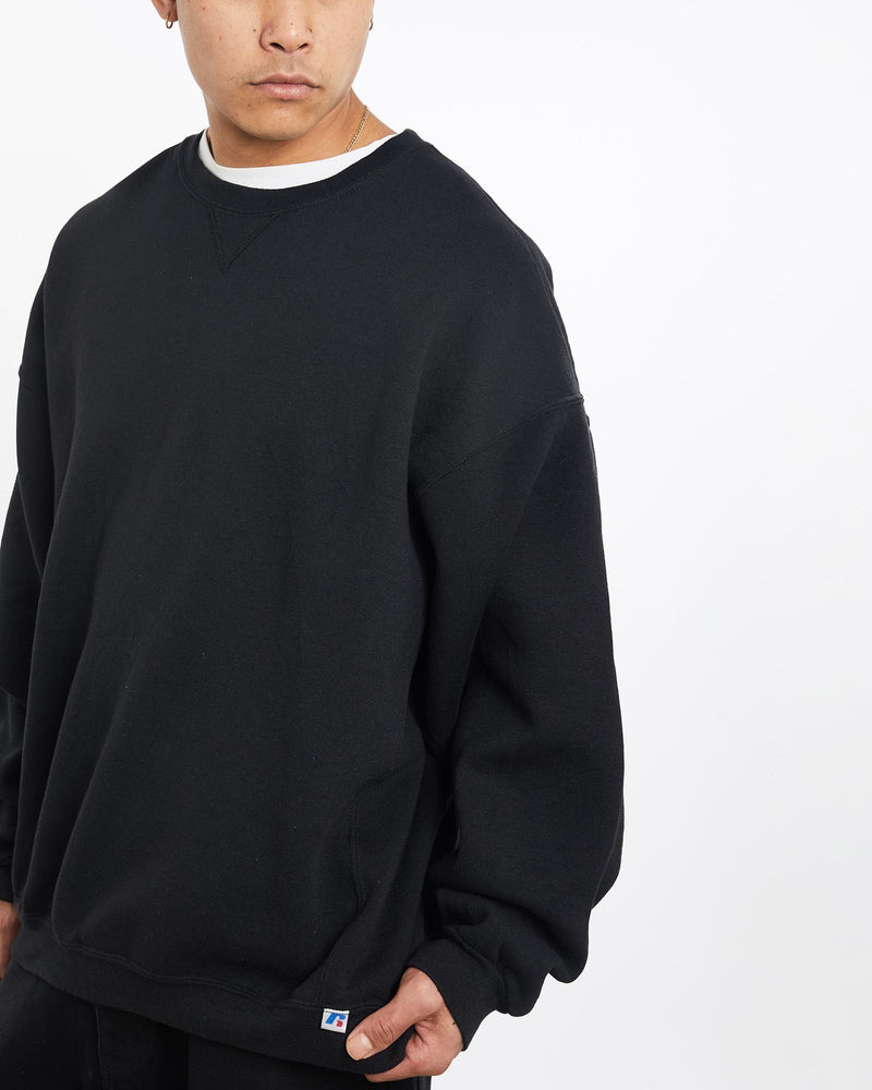 Vintage, Russell, Athletic, Sweatshirt, The Real Deal, size double extra large, colour Black, newtown, sydney, australia, thrift store, opshop, preloved, secondhand, sustainable, retro, antique, 70s, 80s, 90s, 2000s, 00s, fashion, clothing, streetwear, trendy, garment, style, boutique, store, shop, archive, sale, cheap, best, top, Sweats and hoodies