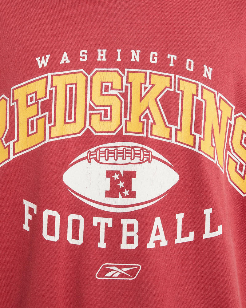 Vintage, Reebok, NFL, Washington, Redskins, Tee, The Real Deal, size large, colour Burgundy, newtown, sydney, australia, thrift store, opshop, preloved, secondhand, sustainable, retro, antique, 70s, 80s, 90s, 2000s, 00s, fashion, clothing, streetwear, trendy, garment, style, boutique, store, shop, archive, sale, cheap, best, top, T-Shirts