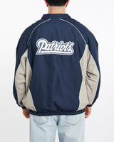 Vintage, NFL, New, England, Patriots, Windbreaker, Jacket, The Real Deal, size double extra large, colour Multicolour, newtown, sydney, australia, thrift store, opshop, preloved, secondhand, sustainable, retro, antique, 70s, 80s, 90s, 2000s, 00s, fashion, clothing, streetwear, trendy, garment, style, boutique, store, shop, archive, sale, cheap, best, top, Jackets