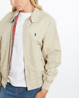 Vintage, 90s, Polo, Ralph, Lauren, Harrington, Jacket, The Real Deal, size medium, colour Beige, newtown, sydney, australia, thrift store, opshop, preloved, secondhand, sustainable, retro, antique, 70s, 80s, 90s, 2000s, 00s, fashion, clothing, streetwear, trendy, garment, style, boutique, store, shop, archive, sale, cheap, best, top, Jackets