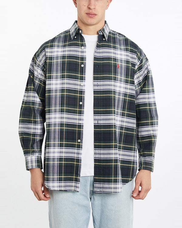 Vintage, 90s, Polo, Ralph, Lauren, Button, Up, Shirt, The Real Deal, size double extra large, colour Multicolour, newtown, sydney, australia, thrift store, opshop, preloved, secondhand, sustainable, retro, antique, 70s, 80s, 90s, 2000s, 00s, fashion, clothing, streetwear, trendy, garment, style, boutique, store, shop, archive, sale, cheap, best, top, Shirts