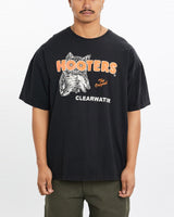 Vintage, 90s, Hooters, Tee, The Real Deal, size large, colour Black, newtown, sydney, australia, thrift store, opshop, preloved, secondhand, sustainable, retro, antique, 70s, 80s, 90s, 2000s, 00s, fashion, clothing, streetwear, trendy, garment, style, boutique, store, shop, archive, sale, cheap, best, top, T-Shirts