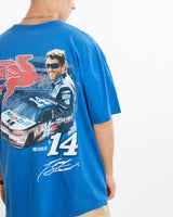 Vintage, Tony, Stewart, NASCAR, Tee, The Real Deal, size extra large, colour Blue, newtown, sydney, australia, thrift store, opshop, preloved, secondhand, sustainable, retro, antique, 70s, 80s, 90s, 2000s, 00s, fashion, clothing, streetwear, trendy, garment, style, boutique, store, shop, archive, sale, cheap, best, top, T-Shirts