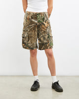 Vintage, Realtree, Camo, Cargo, Shorts, The Real Deal, size 30", colour Green, newtown, sydney, australia, thrift store, opshop, preloved, secondhand, sustainable, retro, antique, 70s, 80s, 90s, 2000s, 00s, fashion, clothing, streetwear, trendy, garment, style, boutique, store, shop, archive, sale, cheap, best, top, Shorts