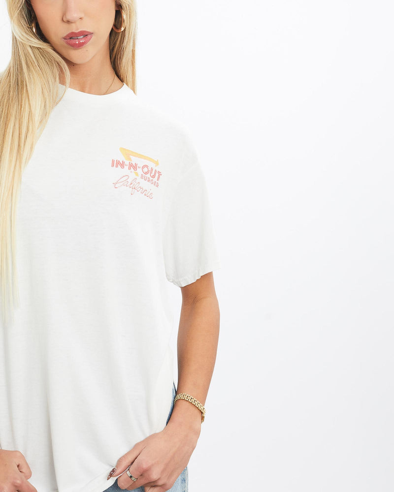 Vintage, In-N-Out, Burger, Tee, The Real Deal, size medium, colour White, newtown, sydney, australia, thrift store, opshop, preloved, secondhand, sustainable, retro, antique, 70s, 80s, 90s, 2000s, 00s, fashion, clothing, streetwear, trendy, garment, style, boutique, store, shop, archive, sale, cheap, best, top, T-Shirts