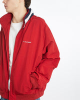 Vintage, Tommy, Hilfiger, Windbreaker, Jacket, The Real Deal, size double extra large, colour Red, newtown, sydney, australia, thrift store, opshop, preloved, secondhand, sustainable, retro, antique, 70s, 80s, 90s, 2000s, 00s, fashion, clothing, streetwear, trendy, garment, style, boutique, store, shop, archive, sale, cheap, best, top, Jackets