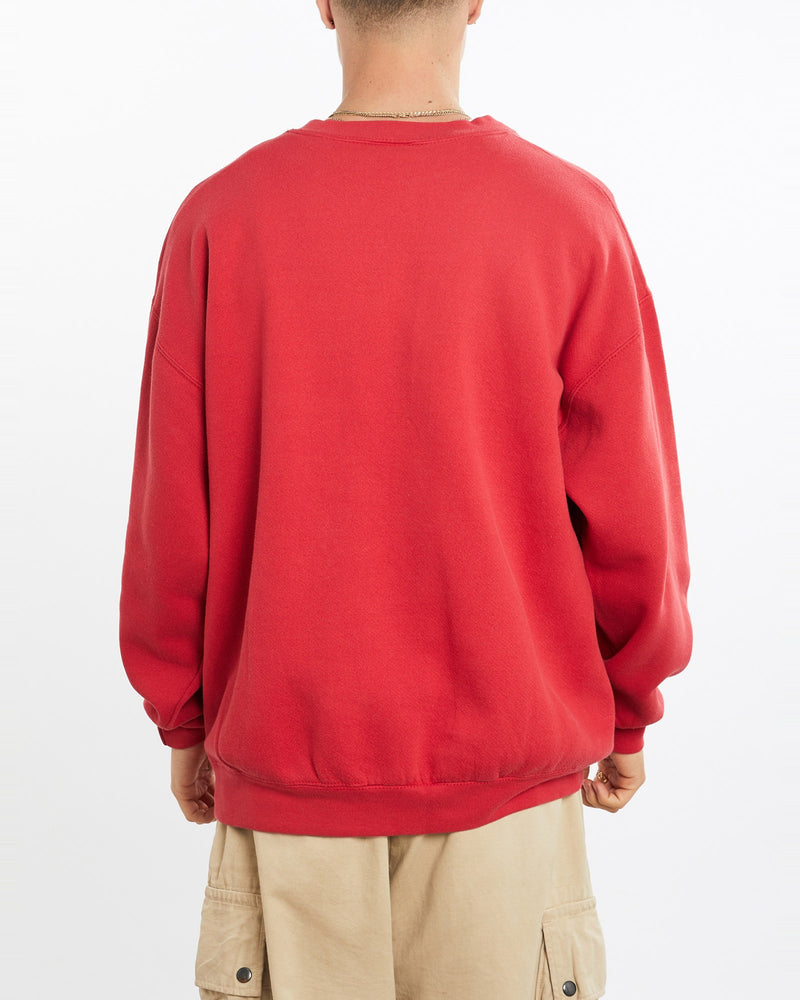 Vintage, 90s, Disney, Winnie, The, Pooh, Sweatshirt, The Real Deal, size extra large, colour Red, newtown, sydney, australia, thrift store, opshop, preloved, secondhand, sustainable, retro, antique, 70s, 80s, 90s, 2000s, 00s, fashion, clothing, streetwear, trendy, garment, style, boutique, store, shop, archive, sale, cheap, best, top, Sweats and hoodies