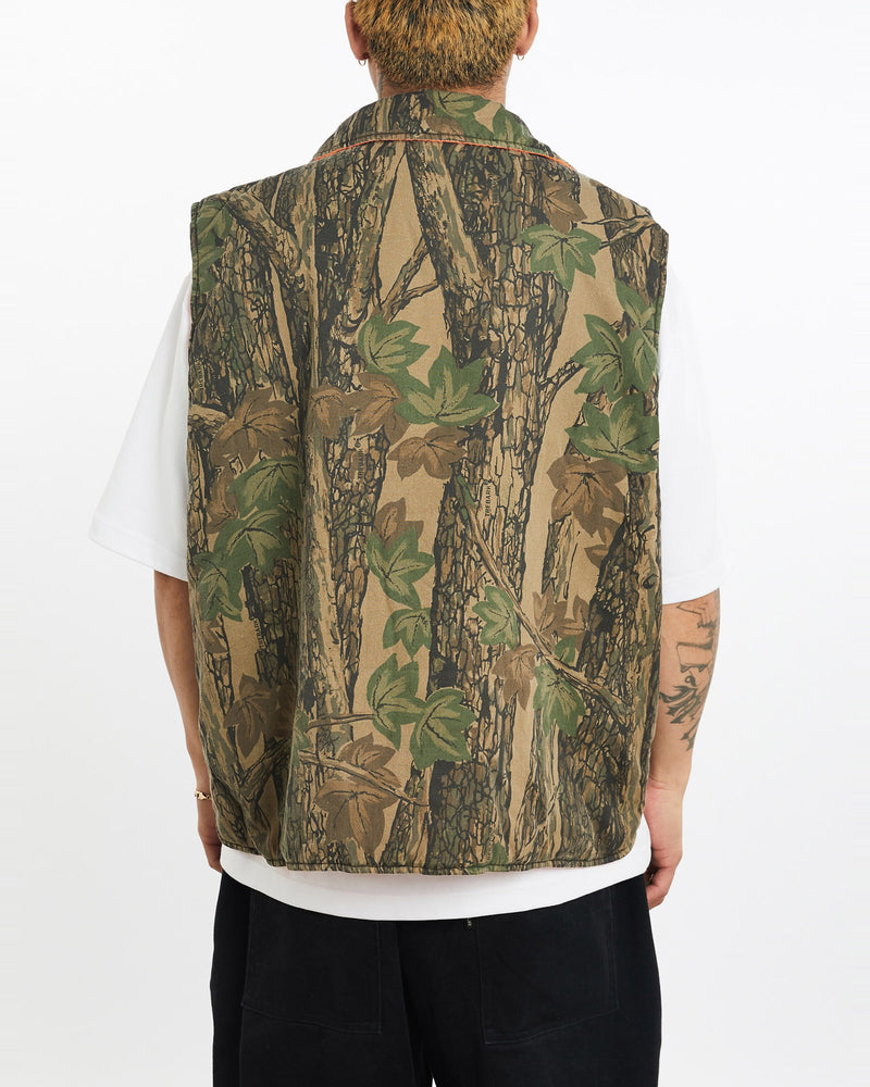 Vintage, Realtree, Camo, Reversible, Vest, The Real Deal, size extra large, colour Multicolour, newtown, sydney, australia, thrift store, opshop, preloved, secondhand, sustainable, retro, antique, 70s, 80s, 90s, 2000s, 00s, fashion, clothing, streetwear, trendy, garment, style, boutique, store, shop, archive, sale, cheap, best, top, Jackets