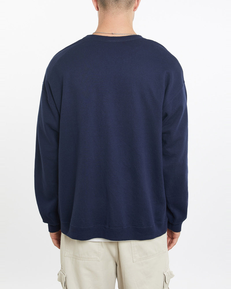 Vintage, 90s, Nike, Sweatshirt, The Real Deal, size extra large, colour Navy, newtown, sydney, australia, thrift store, opshop, preloved, secondhand, sustainable, retro, antique, 70s, 80s, 90s, 2000s, 00s, fashion, clothing, streetwear, trendy, garment, style, boutique, store, shop, archive, sale, cheap, best, top, Sweats and hoodies