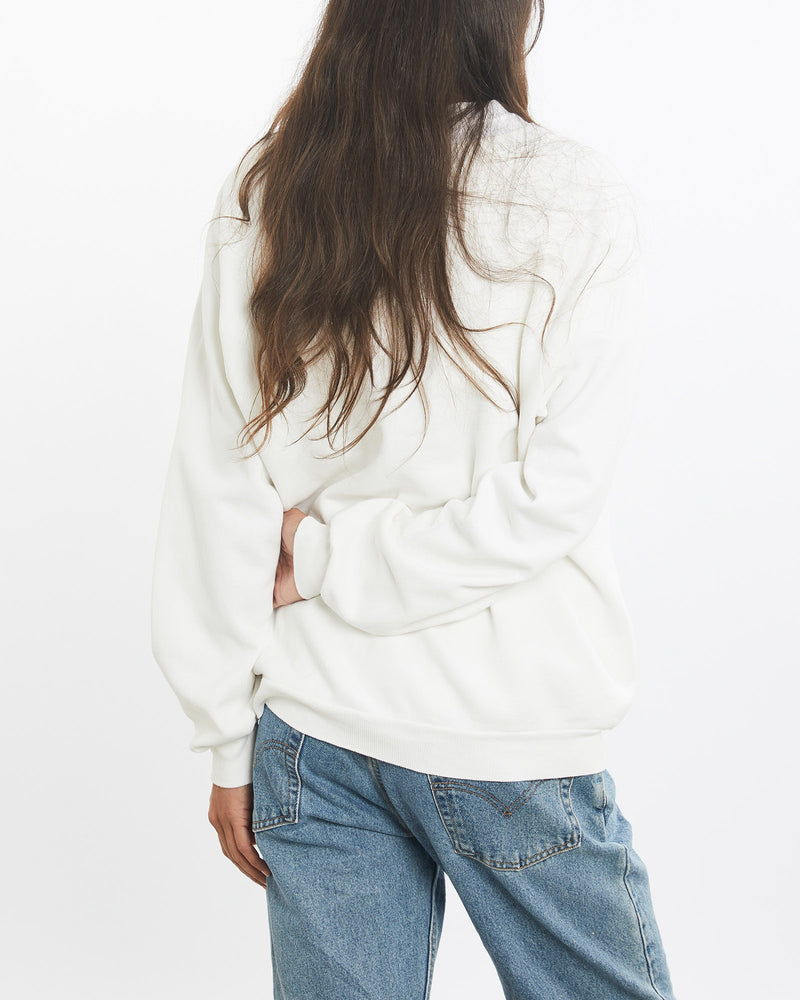 Vintage, 90s, NASA, Sweatshirt, The Real Deal, size small, colour White, newtown, sydney, australia, thrift store, opshop, preloved, secondhand, sustainable, retro, antique, 70s, 80s, 90s, 2000s, 00s, fashion, clothing, streetwear, trendy, garment, style, boutique, store, shop, archive, sale, cheap, best, top, Sweats and hoodies