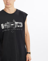 Vintage, Harley, Davidson, Tank, The Real Deal, size extra large, colour Black, newtown, sydney, australia, thrift store, opshop, preloved, secondhand, sustainable, retro, antique, 70s, 80s, 90s, 2000s, 00s, fashion, clothing, streetwear, trendy, garment, style, boutique, store, shop, archive, sale, cheap, best, top, T-Shirts