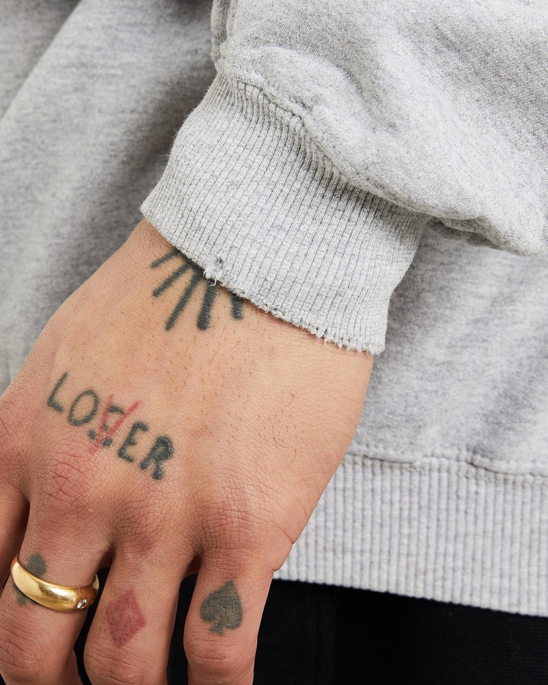 Vintage, NFL, New, York, Jets, Sweatshirt, The Real Deal, size extra large, colour Grey, newtown, sydney, australia, thrift store, opshop, preloved, secondhand, sustainable, retro, antique, 70s, 80s, 90s, 2000s, 00s, fashion, clothing, streetwear, trendy, garment, style, boutique, store, shop, archive, sale, cheap, best, top, Sweats and hoodies