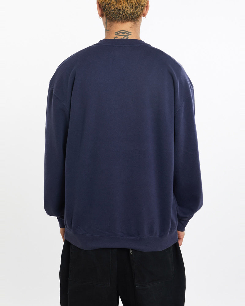 Vintage, 90s, Nike, Sweatshirt, The Real Deal, size extra large, colour Navy, newtown, sydney, australia, thrift store, opshop, preloved, secondhand, sustainable, retro, antique, 70s, 80s, 90s, 2000s, 00s, fashion, clothing, streetwear, trendy, garment, style, boutique, store, shop, archive, sale, cheap, best, top, Sweats and hoodies