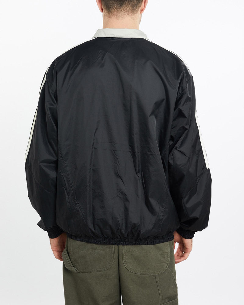 Vintage, Adidas, Windbreaker, Jacket, The Real Deal, size large, colour Black, newtown, sydney, australia, thrift store, opshop, preloved, secondhand, sustainable, retro, antique, 70s, 80s, 90s, 2000s, 00s, fashion, clothing, streetwear, trendy, garment, style, boutique, store, shop, archive, sale, cheap, best, top, Jackets