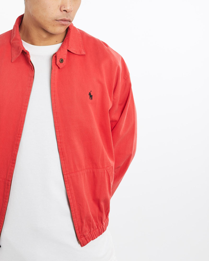 Vintage, 90s, Polo, Ralph, Lauren, Harrington, Jacket, The Real Deal, size extra large, colour Red, newtown, sydney, australia, thrift store, opshop, preloved, secondhand, sustainable, retro, antique, 70s, 80s, 90s, 2000s, 00s, fashion, clothing, streetwear, trendy, garment, style, boutique, store, shop, archive, sale, cheap, best, top, Jackets