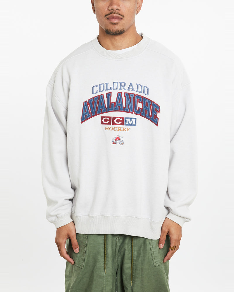 Vintage NHL Colorado Avalanche Sweatshirt <br>XL , The Real Deal , newtown, sydney, australia, thrift store, opshop, preloved, secondhand, sustainable, retro, antique, 70s, 80s, 90s, 2000s, 00s, fashion, clothing, streetwear, trendy, garment, style, boutique, store, shop, archive, sale, cheap, best, top