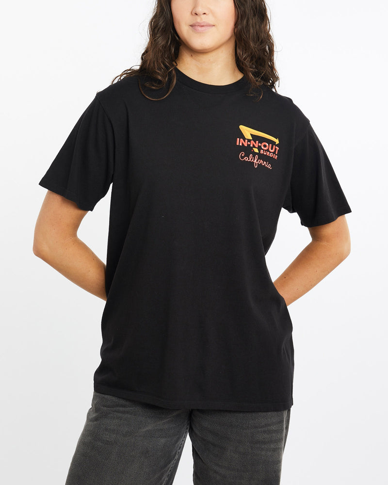Vintage, In-N-Out, Burger, Tee, The Real Deal, size medium, colour Black, newtown, sydney, australia, thrift store, opshop, preloved, secondhand, sustainable, retro, antique, 70s, 80s, 90s, 2000s, 00s, fashion, clothing, streetwear, trendy, garment, style, boutique, store, shop, archive, sale, cheap, best, top, T-Shirts