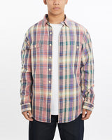 Vintage, 90s, Polo, Ralph, Lauren, Flannelette, Button, Up, Shirt, The Real Deal, size large, colour Multicolour, newtown, sydney, australia, thrift store, opshop, preloved, secondhand, sustainable, retro, antique, 70s, 80s, 90s, 2000s, 00s, fashion, clothing, streetwear, trendy, garment, style, boutique, store, shop, archive, sale, cheap, best, top, Shirts