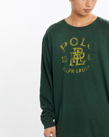 Vintage, Ralph, Lauren, Polo, Sport, Long, Sleeve, Tee, The Real Deal, size extra large, colour Green, newtown, sydney, australia, thrift store, opshop, preloved, secondhand, sustainable, retro, antique, 70s, 80s, 90s, 2000s, 00s, fashion, clothing, streetwear, trendy, garment, style, boutique, store, shop, archive, sale, cheap, best, top, T-Shirts