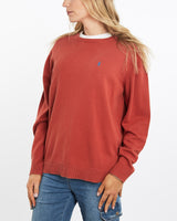 Vintage, 90s, Polo, Ralph, Lauren, Sweater, The Real Deal, size medium, colour Orange, newtown, sydney, australia, thrift store, opshop, preloved, secondhand, sustainable, retro, antique, 70s, 80s, 90s, 2000s, 00s, fashion, clothing, streetwear, trendy, garment, style, boutique, store, shop, archive, sale, cheap, best, top, Sweats and hoodies