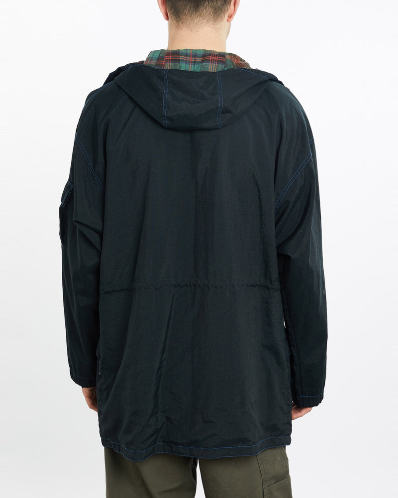 Vintage, 90s, Quiksilver, Surf, Windbreaker, Jacket, The Real Deal, size extra large, colour Black, newtown, sydney, australia, thrift store, opshop, preloved, secondhand, sustainable, retro, antique, 70s, 80s, 90s, 2000s, 00s, fashion, clothing, streetwear, trendy, garment, style, boutique, store, shop, archive, sale, cheap, best, top, Jackets