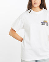 Vintage, 90s, Adidas, Tee, The Real Deal, size medium, colour White, newtown, sydney, australia, thrift store, opshop, preloved, secondhand, sustainable, retro, antique, 70s, 80s, 90s, 2000s, 00s, fashion, clothing, streetwear, trendy, garment, style, boutique, store, shop, archive, sale, cheap, best, top, T-Shirts