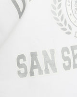 Vintage, 90s, University, of, San, Sebastian, Sweatshirt, The Real Deal, size small, colour White, newtown, sydney, australia, thrift store, opshop, preloved, secondhand, sustainable, retro, antique, 70s, 80s, 90s, 2000s, 00s, fashion, clothing, streetwear, trendy, garment, style, boutique, store, shop, archive, sale, cheap, best, top, Sweats and hoodies