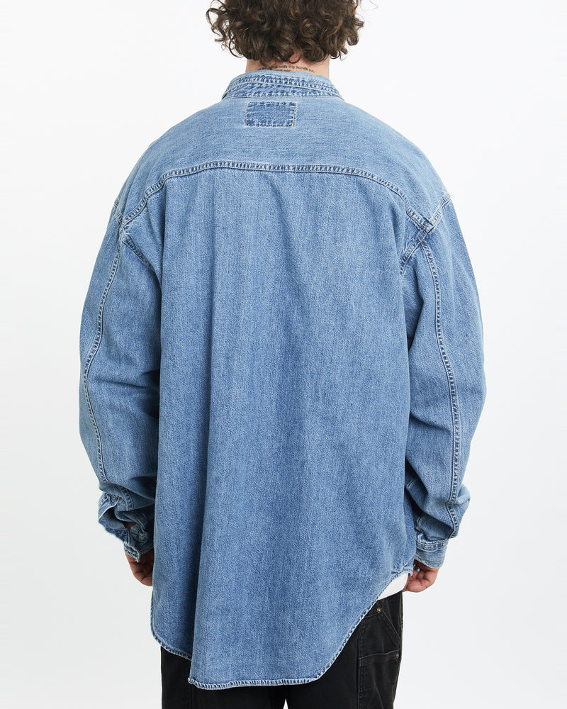 Vintage 90s Levi's Denim Button Up Shirt <br>L , The Real Deal , newtown, sydney, australia, thrift store, opshop, preloved, secondhand, sustainable, retro, antique, 70s, 80s, 90s, 2000s, 00s, fashion, clothing, streetwear, trendy, garment, style, boutique, store, shop, archive, sale, cheap, best, top