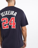 Vintage, MLB, Atlanta, Braves, Tee, The Real Deal, size extra large, colour Navy, newtown, sydney, australia, thrift store, opshop, preloved, secondhand, sustainable, retro, antique, 70s, 80s, 90s, 2000s, 00s, fashion, clothing, streetwear, trendy, garment, style, boutique, store, shop, archive, sale, cheap, best, top, T-Shirts