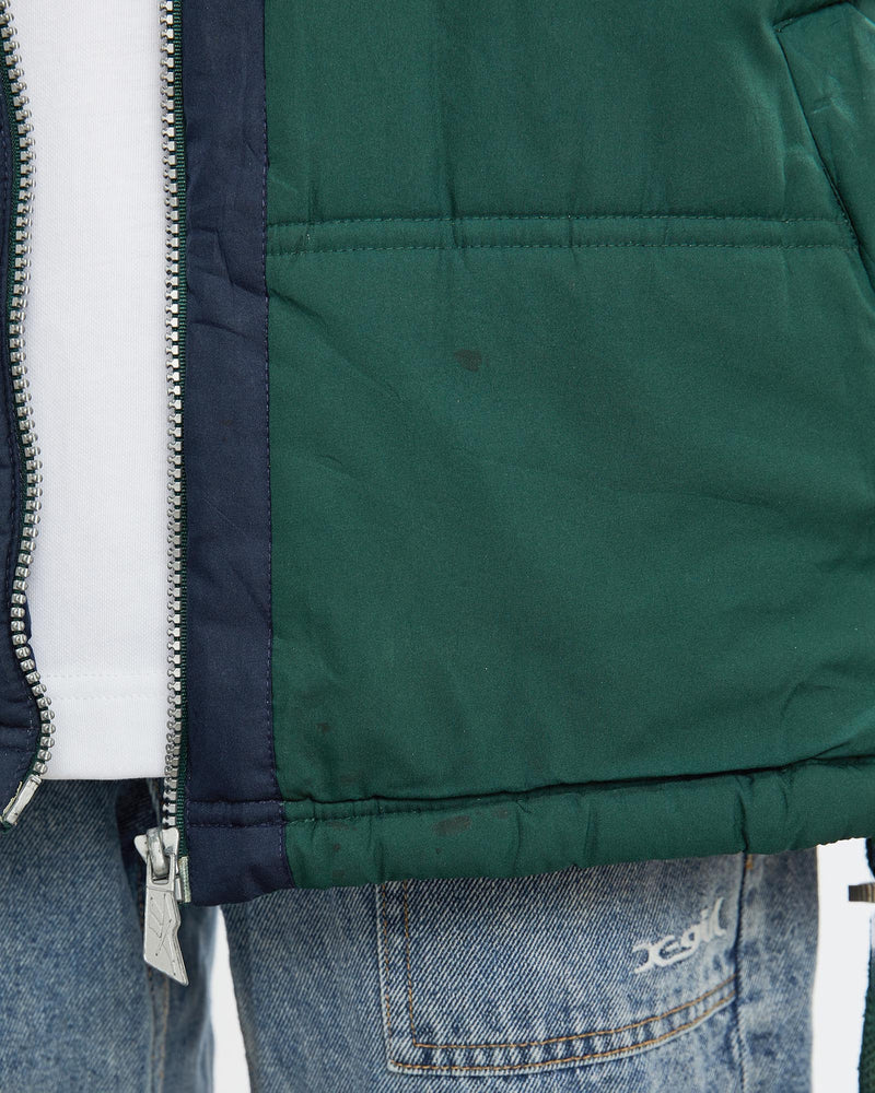 Vintage, 90s, Reebok, Puffer, Vest, The Real Deal, size medium, colour Green, newtown, sydney, australia, thrift store, opshop, preloved, secondhand, sustainable, retro, antique, 70s, 80s, 90s, 2000s, 00s, fashion, clothing, streetwear, trendy, garment, style, boutique, store, shop, archive, sale, cheap, best, top, Jackets