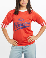 Vintage, 80s, NCAA, Clemson, Tigers, Jersey, The Real Deal, size double extra small, colour Orange, newtown, sydney, australia, thrift store, opshop, preloved, secondhand, sustainable, retro, antique, 70s, 80s, 90s, 2000s, 00s, fashion, clothing, streetwear, trendy, garment, style, boutique, store, shop, archive, sale, cheap, best, top, T-Shirts