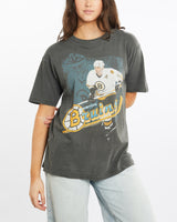 Vintage, 1990, NHL, Boston, Bruins, Tee, The Real Deal, size medium, colour Grey, newtown, sydney, australia, thrift store, opshop, preloved, secondhand, sustainable, retro, antique, 70s, 80s, 90s, 2000s, 00s, fashion, clothing, streetwear, trendy, garment, style, boutique, store, shop, archive, sale, cheap, best, top, T-Shirts